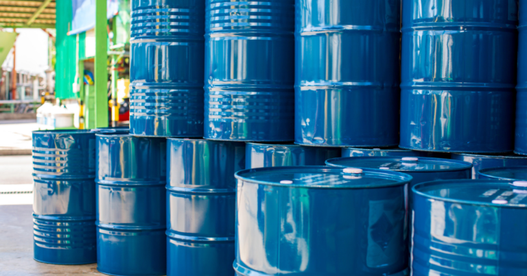 Industrial waste characterization drums facility